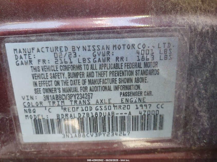 2023 Nissan Sentra Sv Xtronic Cvt 9