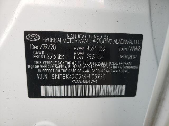 2021 Hyundai Sonata N Line 12