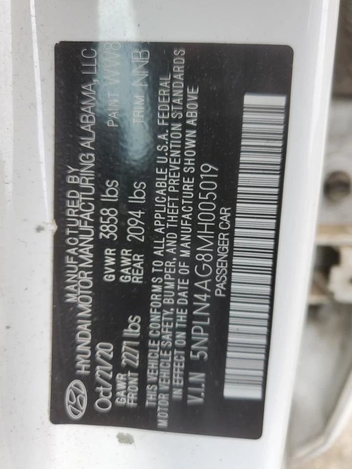 2021 Hyundai Elantra Sel 12