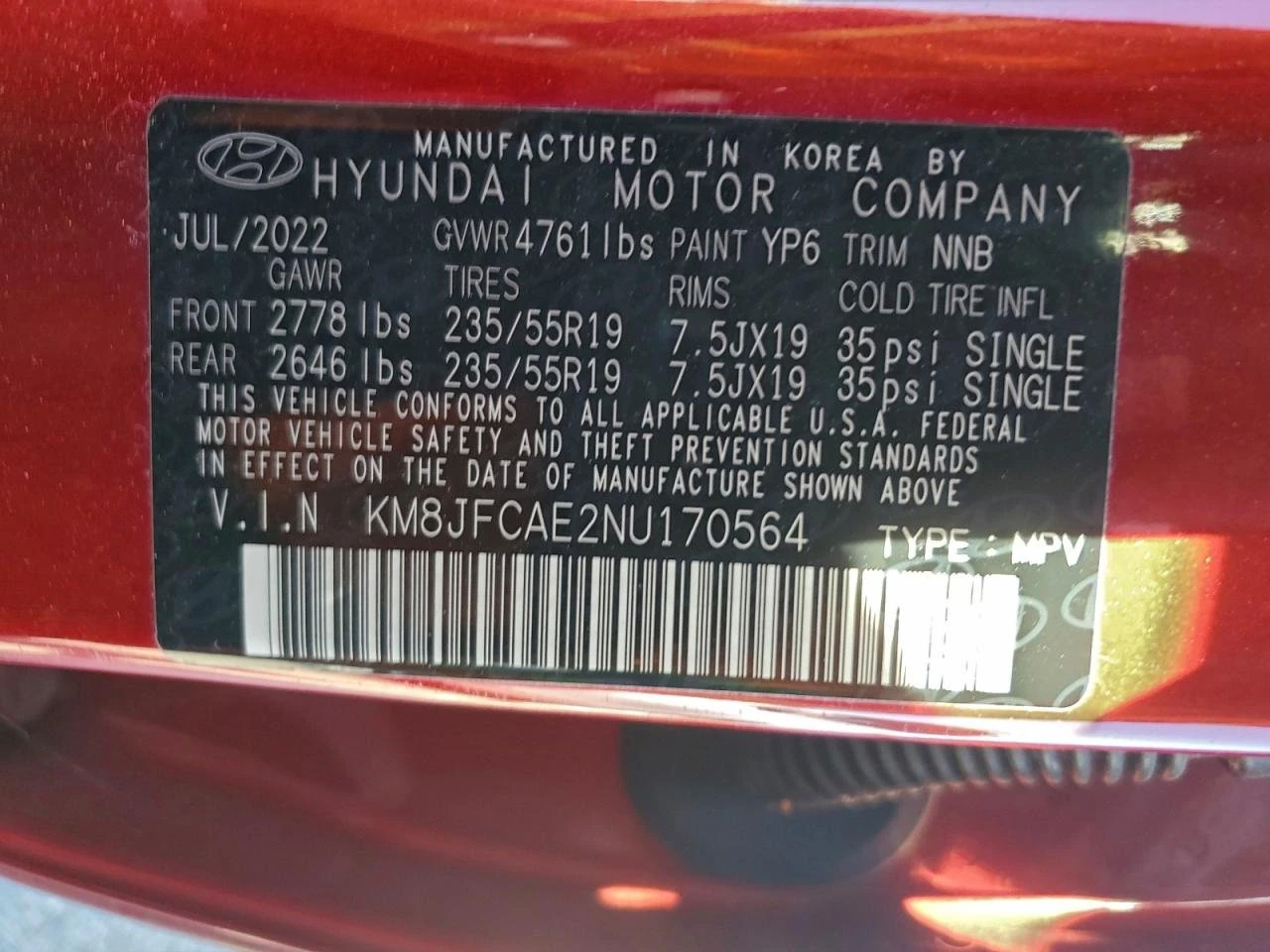 2022 Hyundai Tucson N Line 20