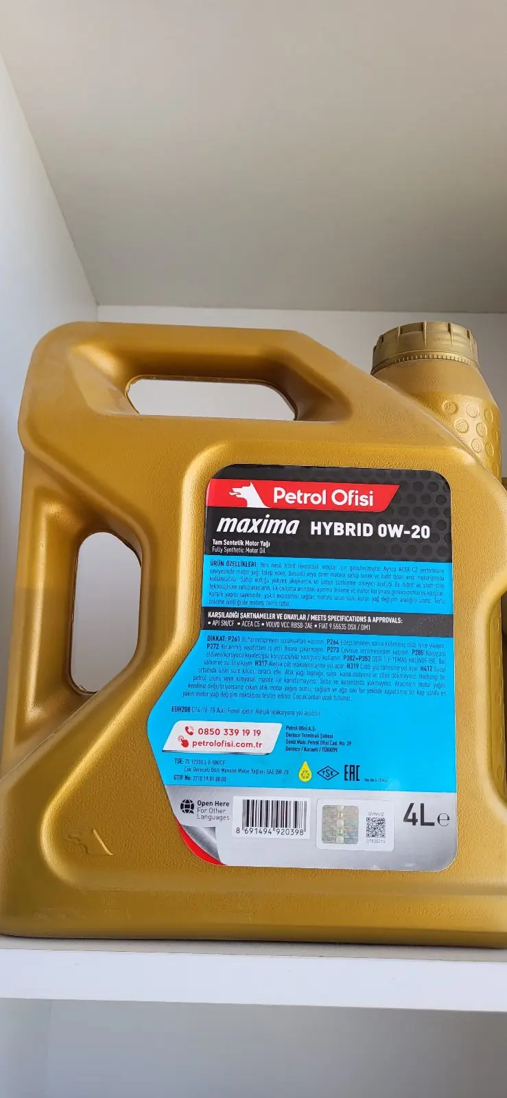 Maxima Hibrid 0W-20 2