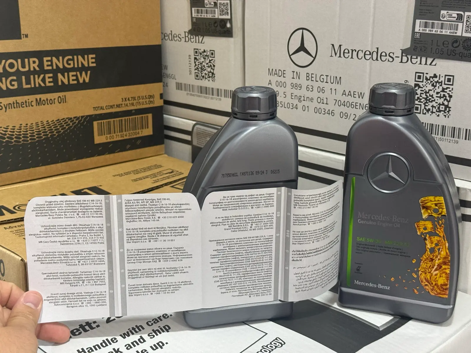 MERCEDES 5/30,5/40 (1L) Orginal yaglar 2