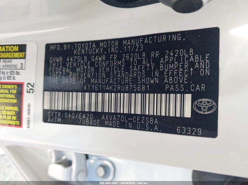 2024 Toyota Camry Se 11