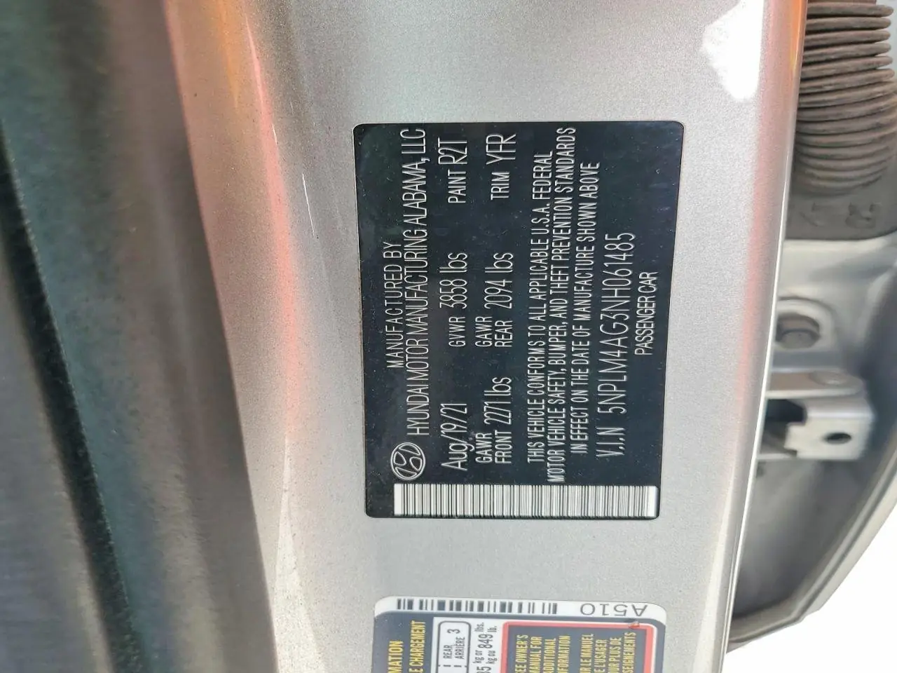 2022 Hyundai Elantra Sel 12