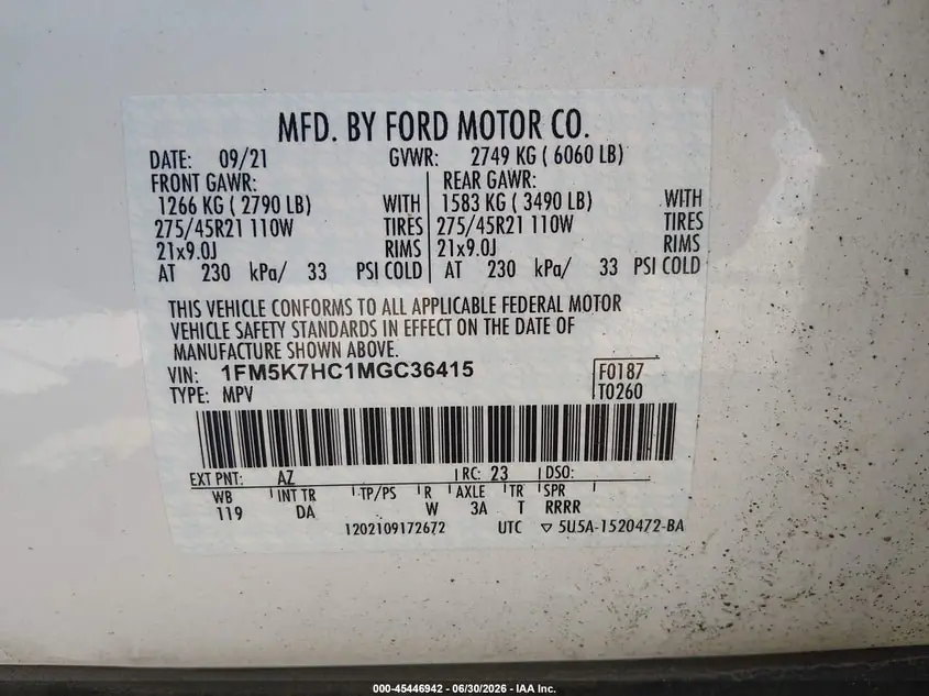 2021 Ford Explorer Platinum 9