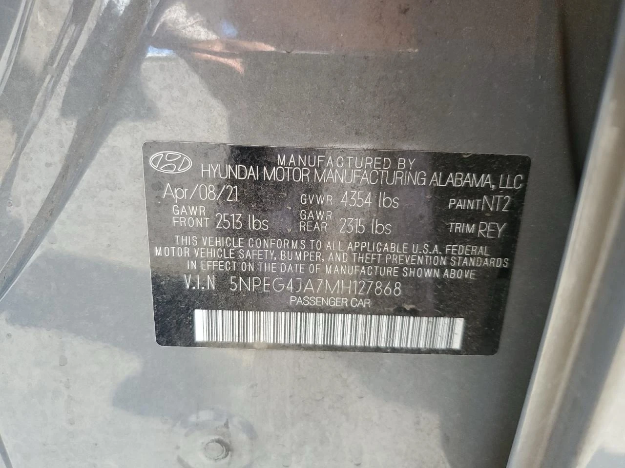 2021 Hyundai Sonata Se 19