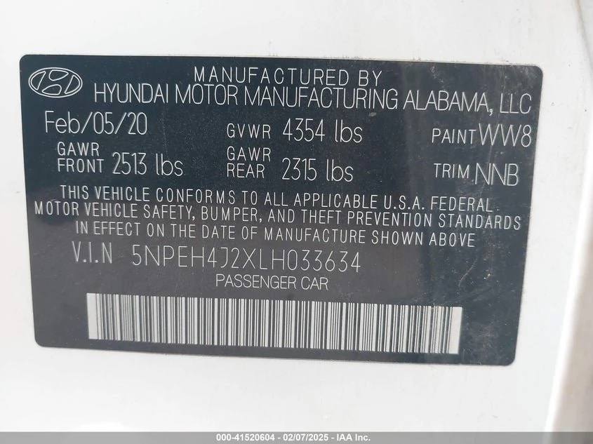 2020 Hyundai Sonata Limited 10