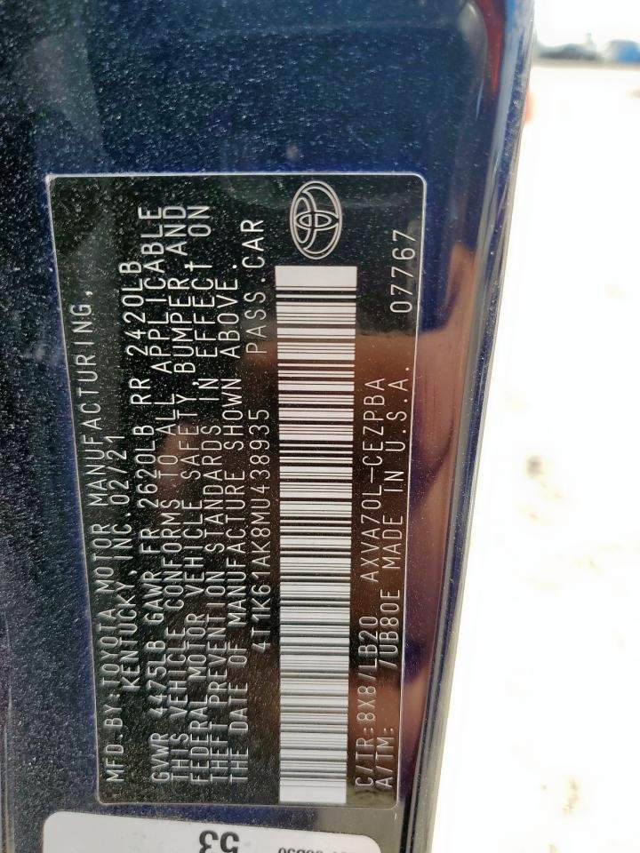 2021 Toyota Camry Xse 21