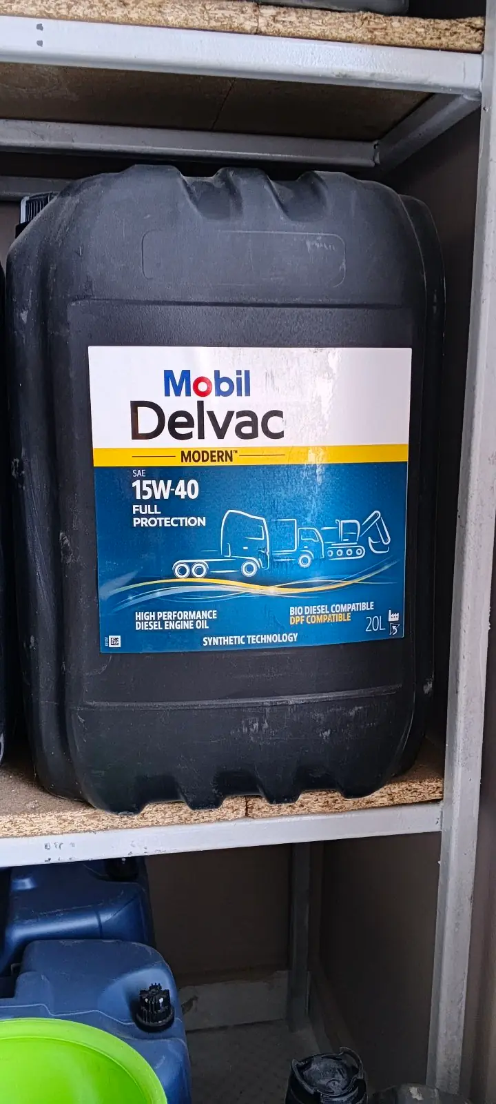 Mobil 15W-40 full protection. 1