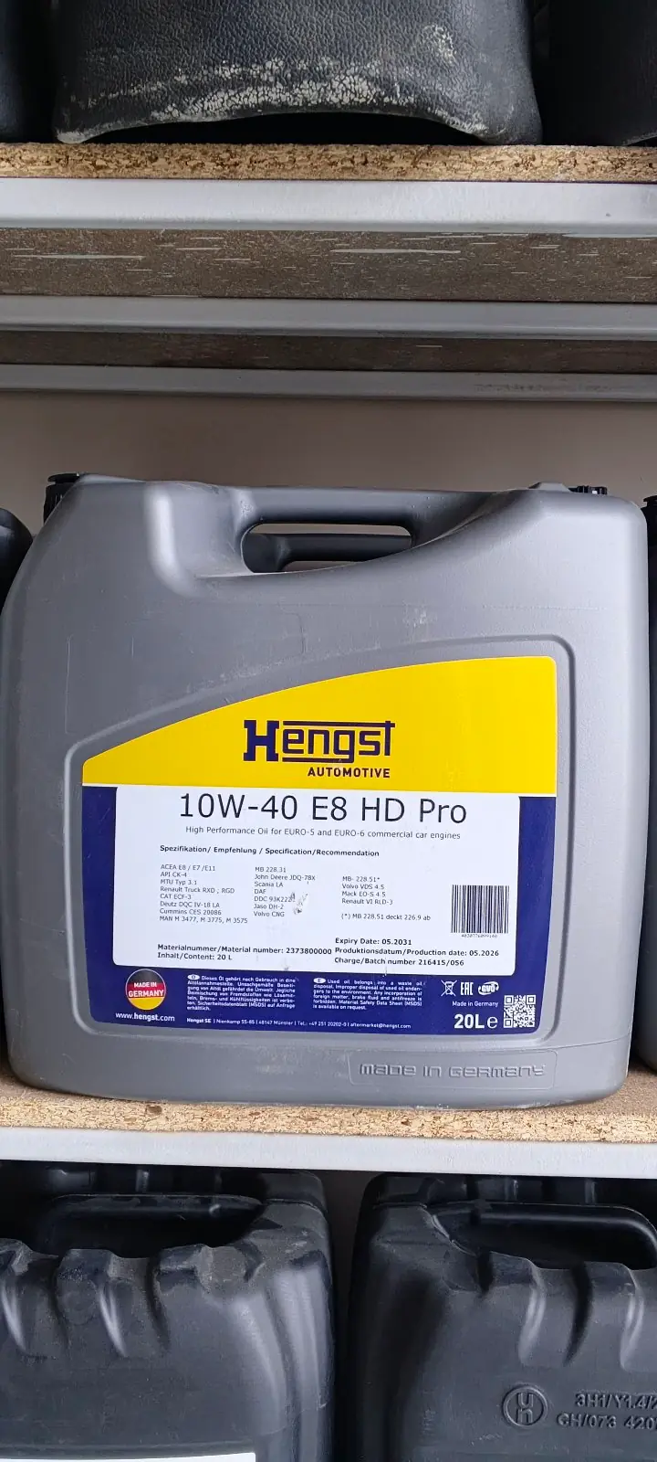 Hengst 10W-40 E8 1