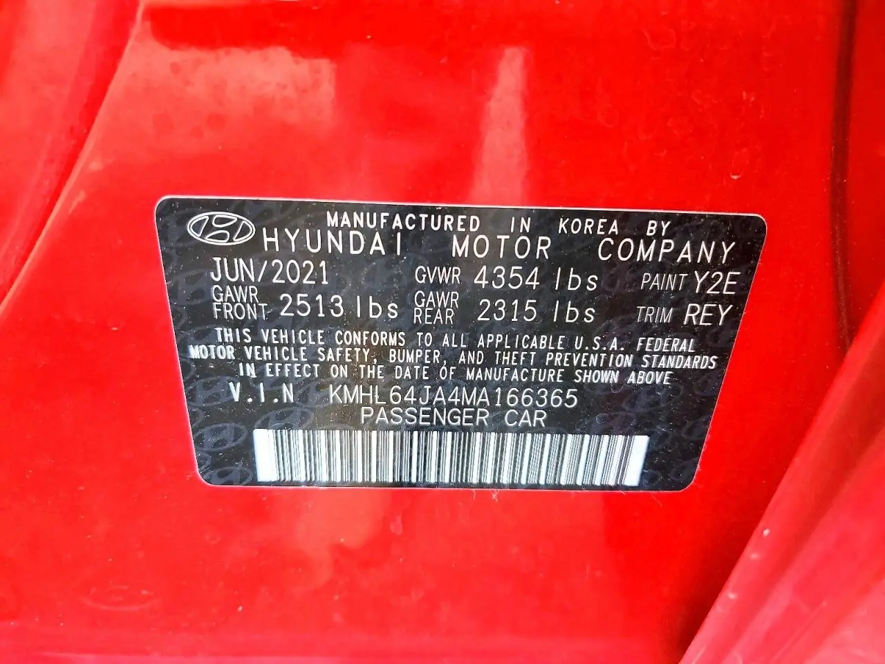 2021 Hyundai Sonata Sel 13