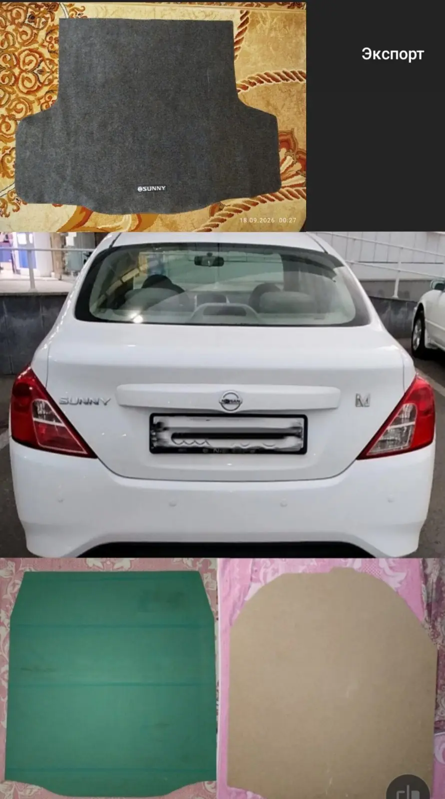 NISSAN SUNNY VERSA BAGAŹ KOWRIGI, FANER 8MM MDF. 1