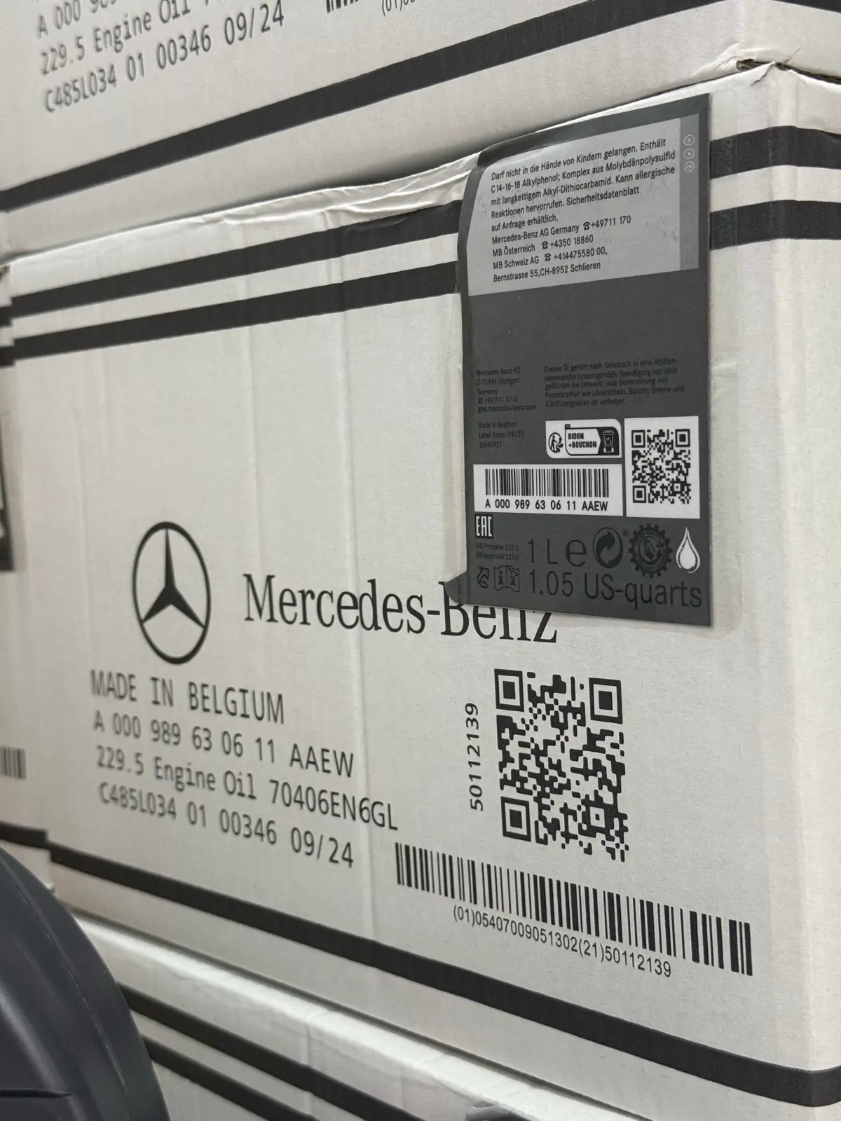 MERCEDES 5/30,5/40 (1L) Orginal yaglar 5