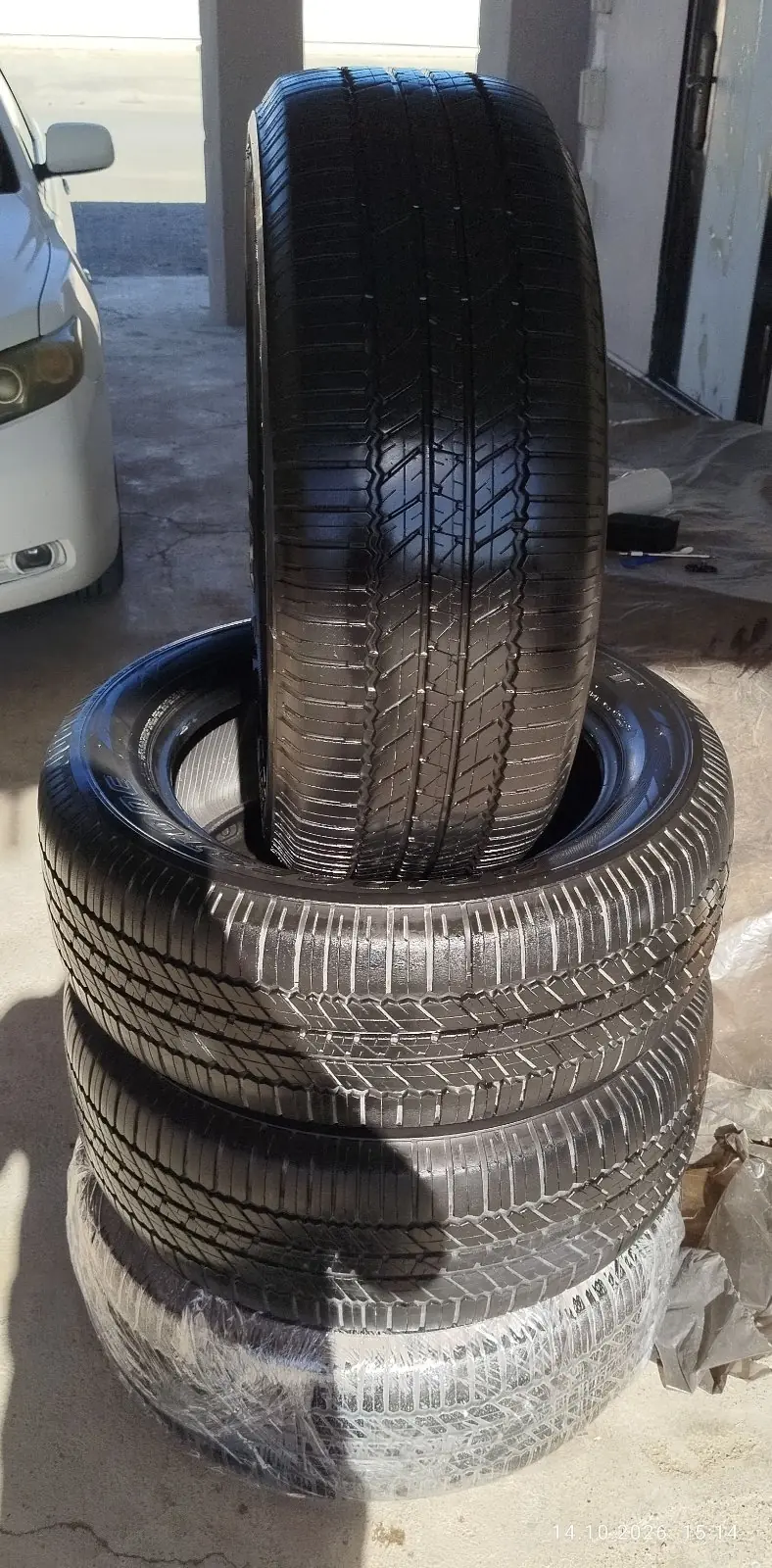 POKRYŞKA BRIDGESTONE 265/55/R19 PRATEKTRY GITMEDIK, ÝAGDAÝY GATY GOWY, OŇUŞYK  BAR. 1