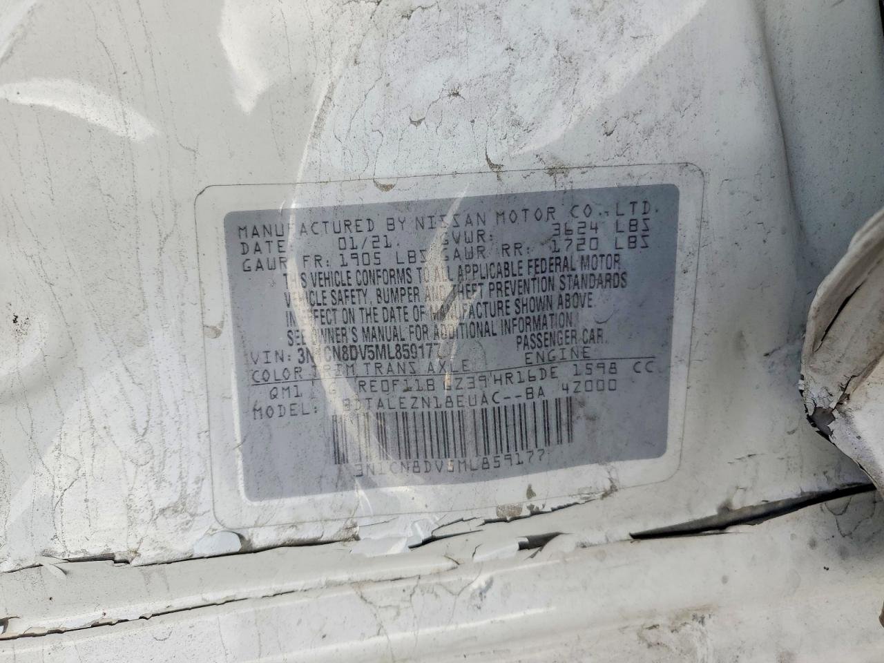 2021 Nissan Versa S 14