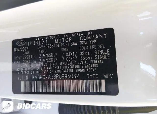 2023 Hyundai Kona Sel 6