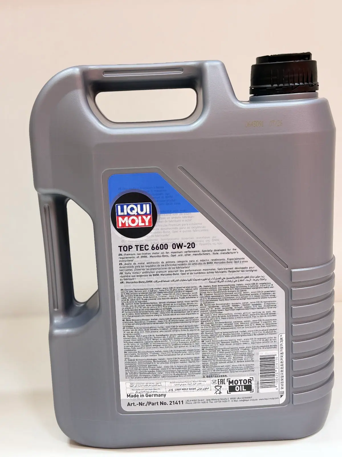 LIQUI MOLY  TOP TEC 6600 0W20 2