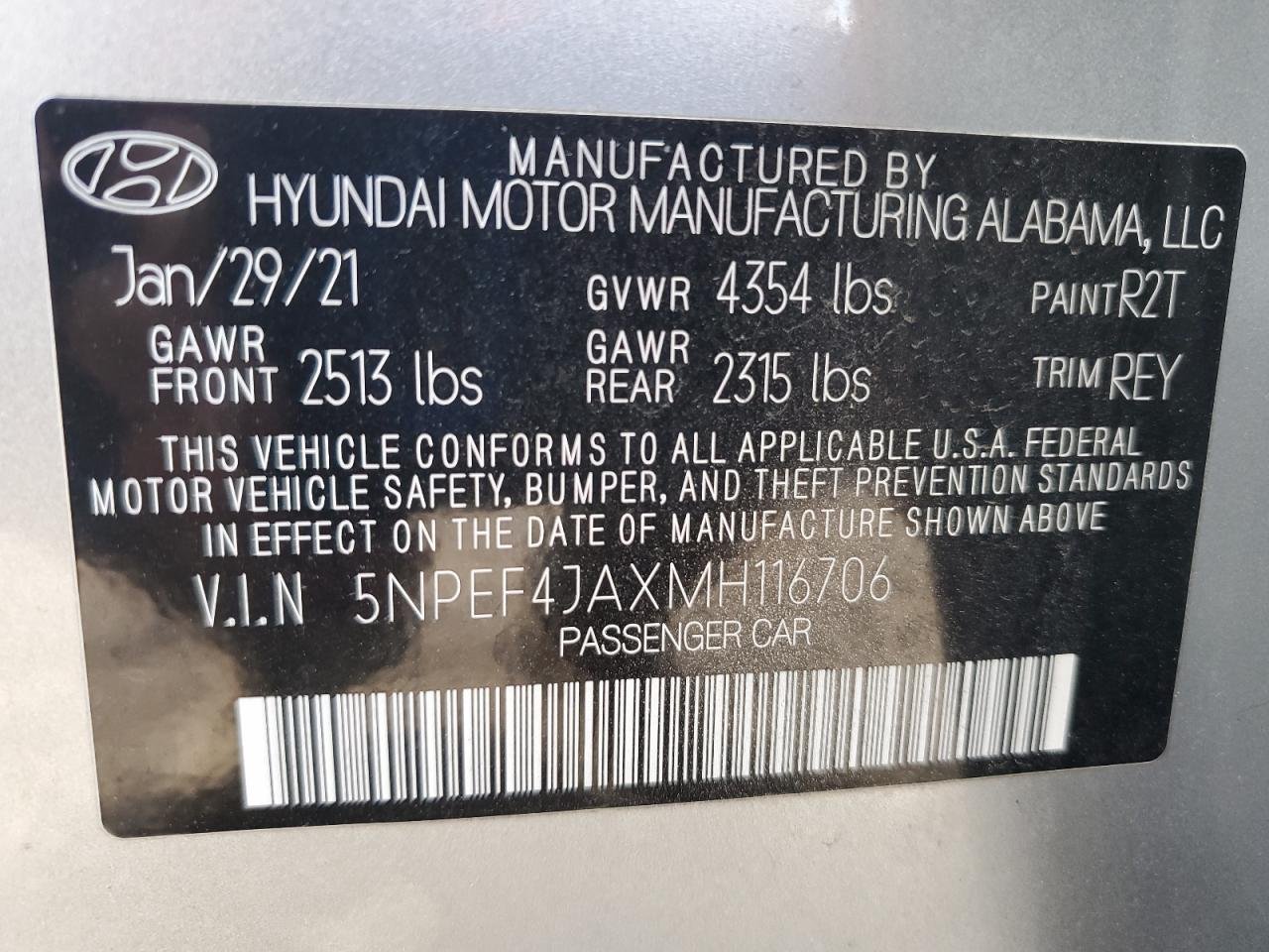 2021 Hyundai Sonata Sel 20