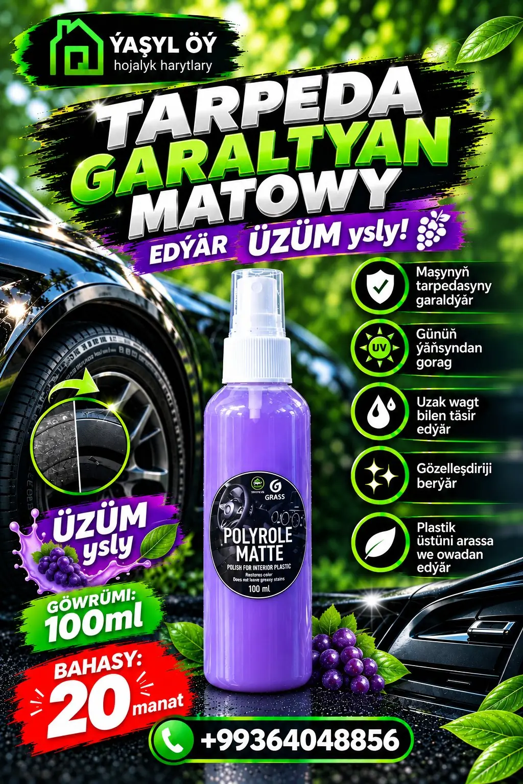 Tarpeda garaltyan Her durli Ysly 3