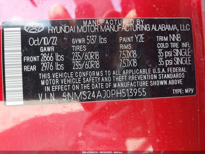2023 Hyundai Santa Fe Sel 15