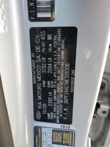 2021 Kia Forte Fe 12