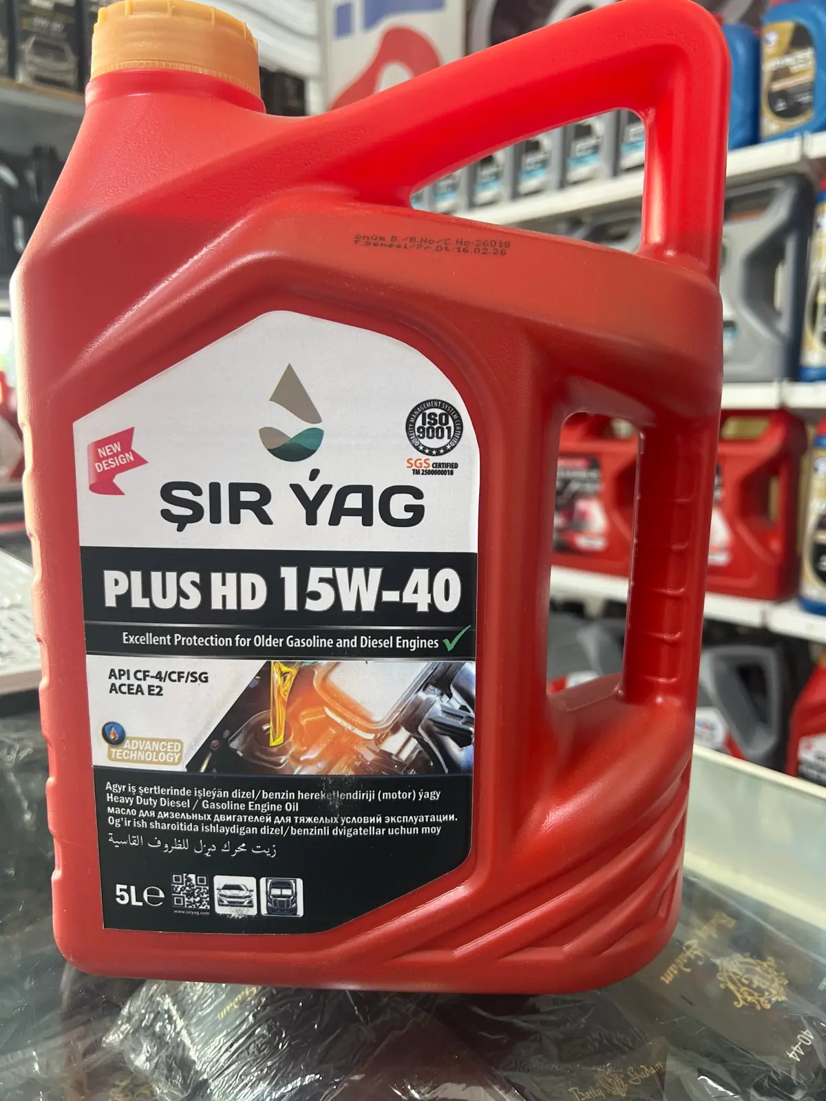 Şir yag 15-40 5L 1