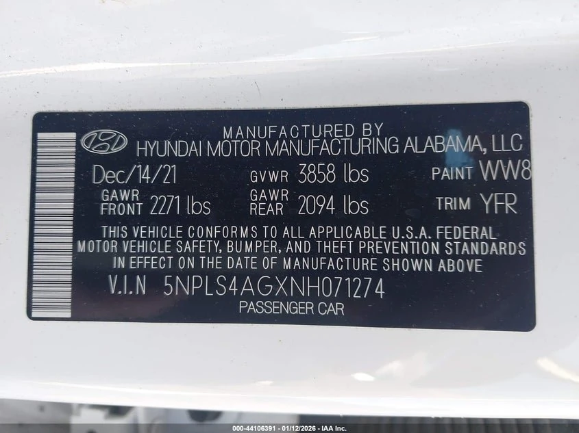 2022 Hyundai Elantra Sel 13