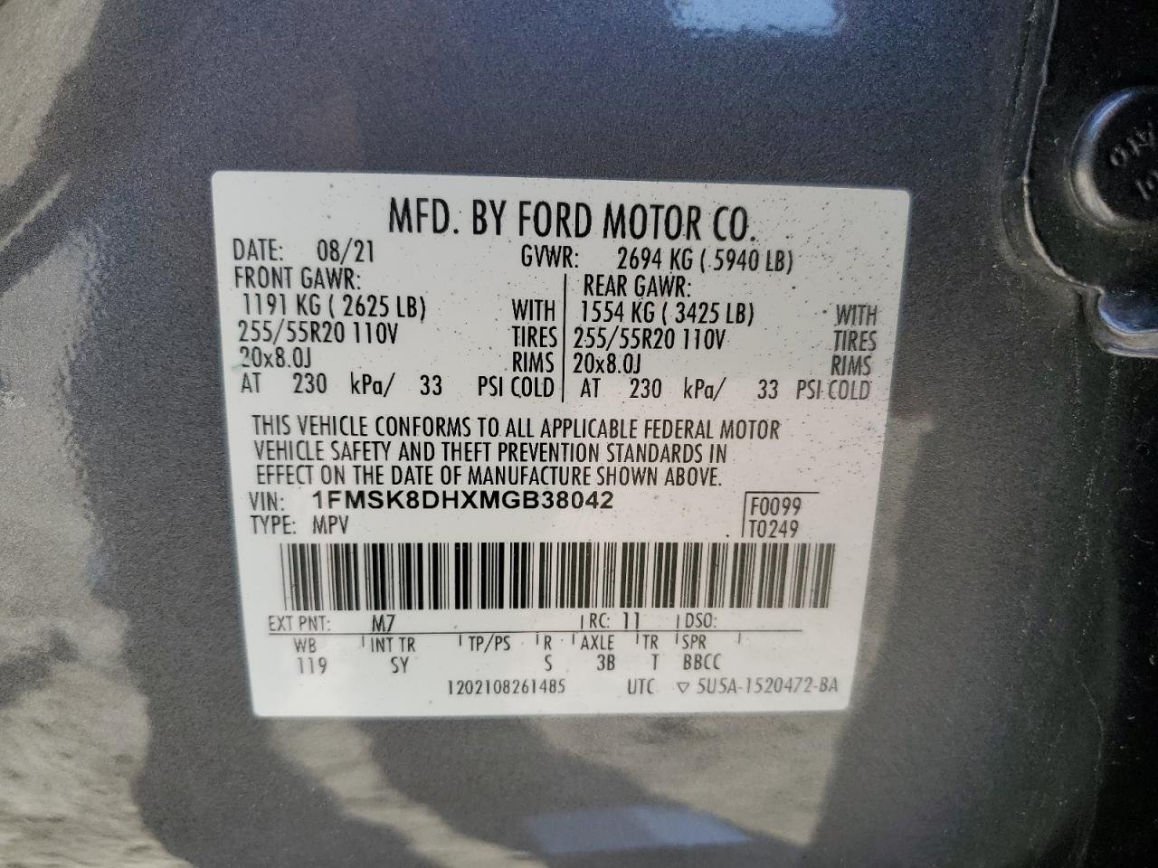 2021 Ford Explorer Xlt 17