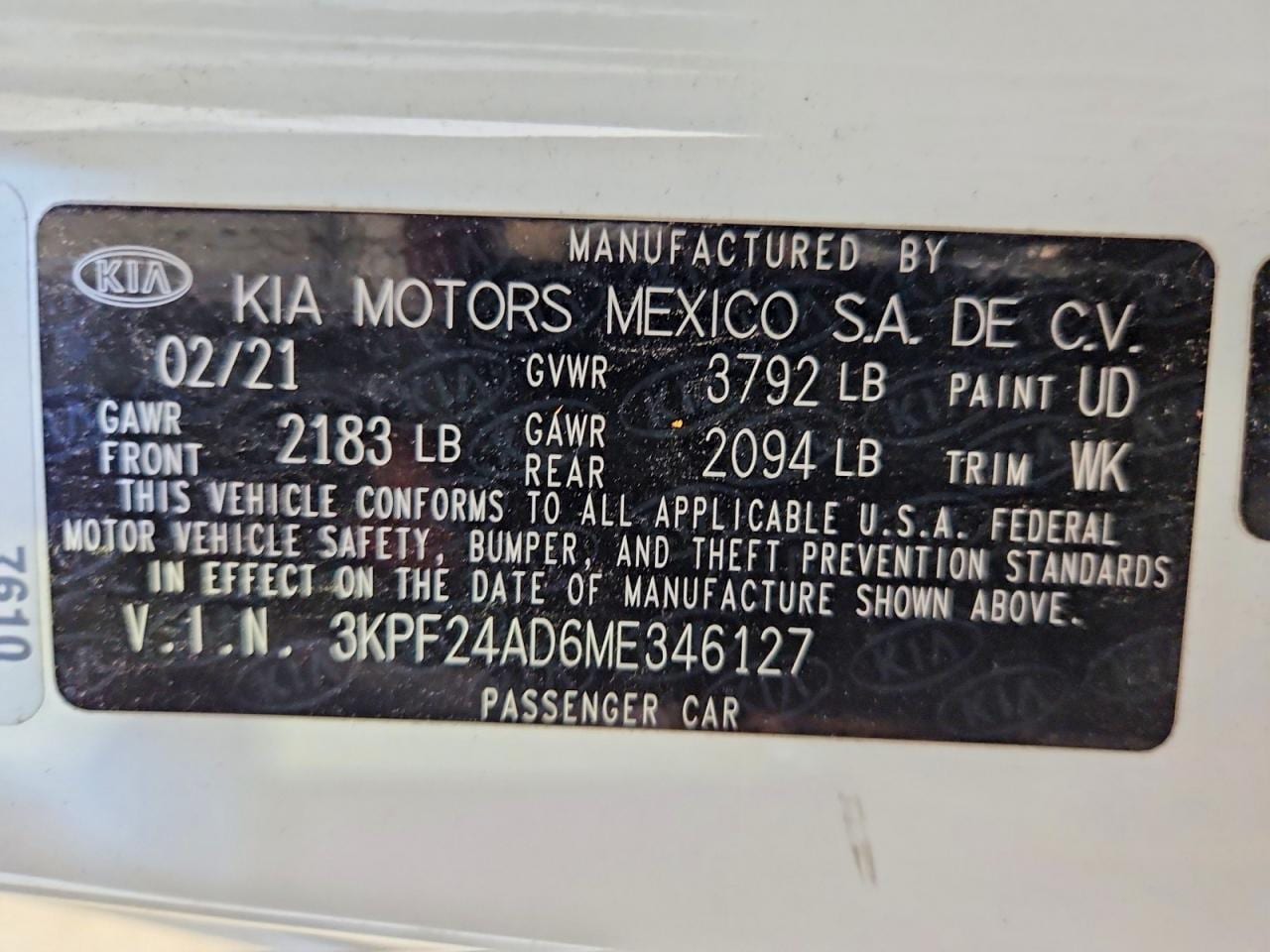 2021 Kia Forte Lxs 14