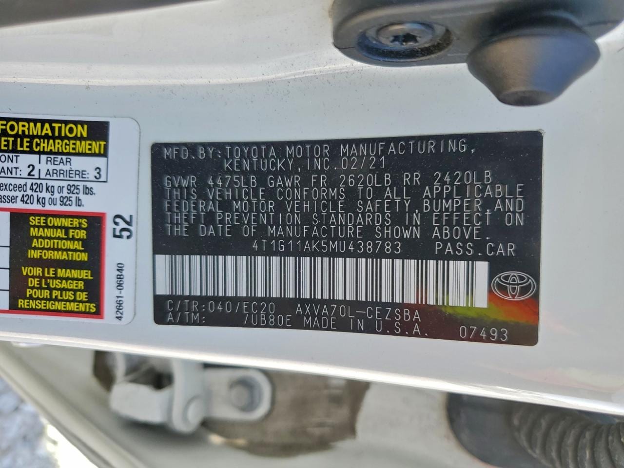 2021 Toyota Camry Se 21