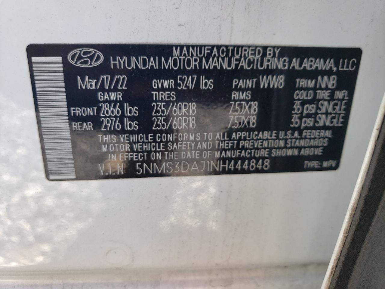 2022 Hyundai Santa Fe Sel 18