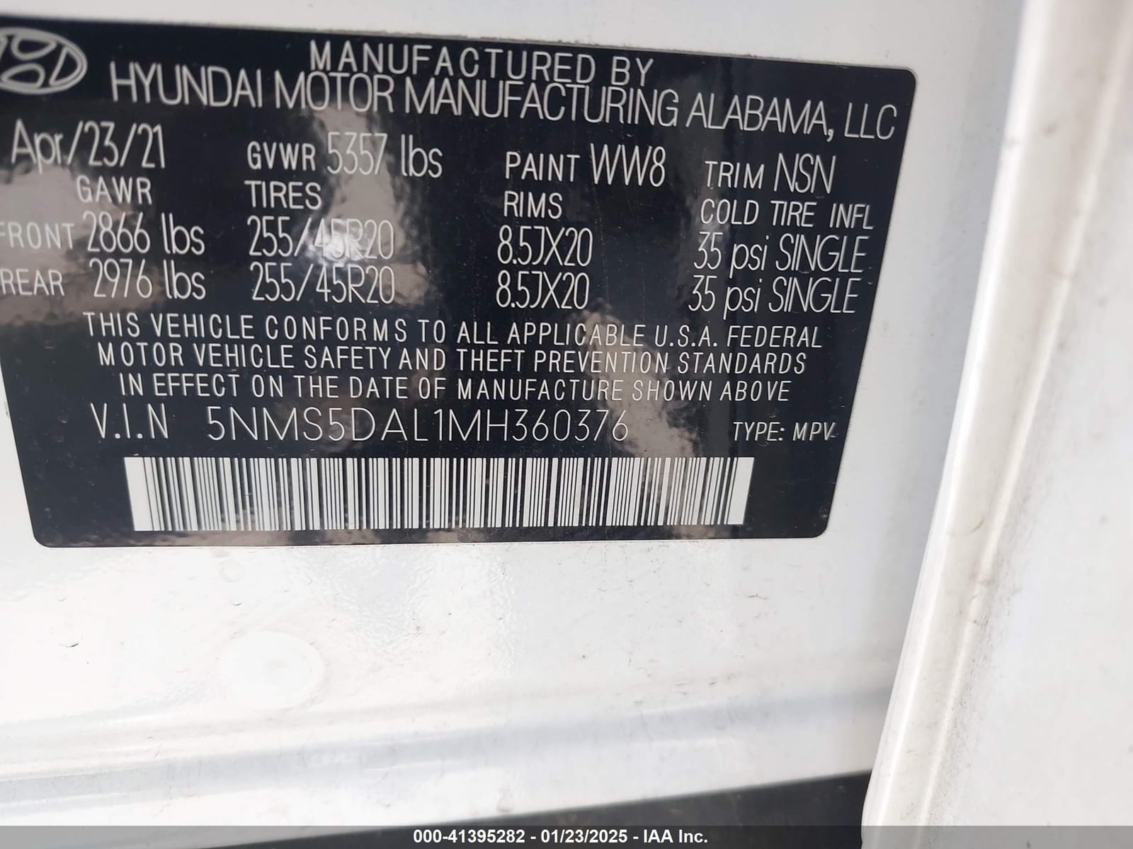2021 Hyundai Santa Fe Calligraphy 15