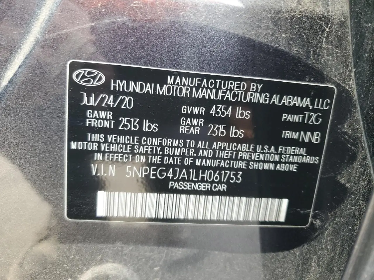 2020 Hyundai Sonata Se 23