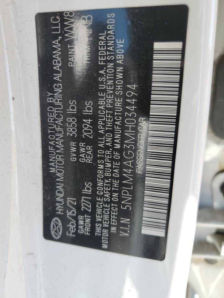 2021 Hyundai Elantra Sel 15