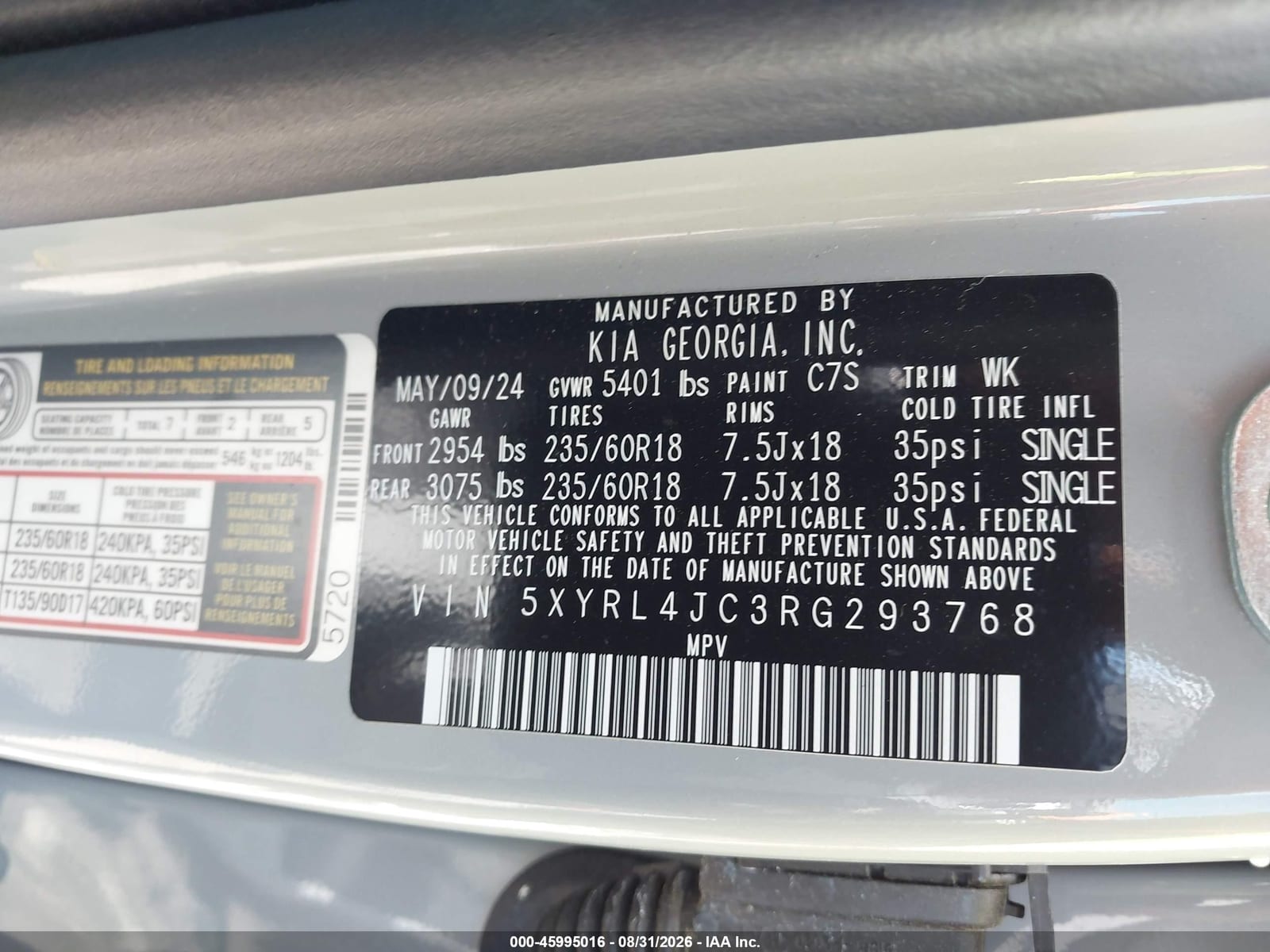 2024 Kia Sorento S 17